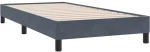 vidaXL Box Spring Κρεβάτι με στρώμα Σκούρο γκρι 80x210 εκ. Βελούδινο