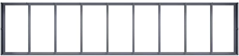 vidaXL Ζαρντινιέρα Ανθρακί 360x80x40 εκ. από Χάλυβα
