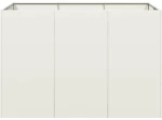 vidaXL Ζαρντινιέρα Λευκή 120x80x80 εκ. από Χάλυβα