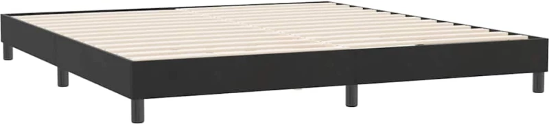 vidaXL Πλαίσιο κρεβατιού χωρίς στρώμα Μαύρο 180x220 cm Βελούδινο