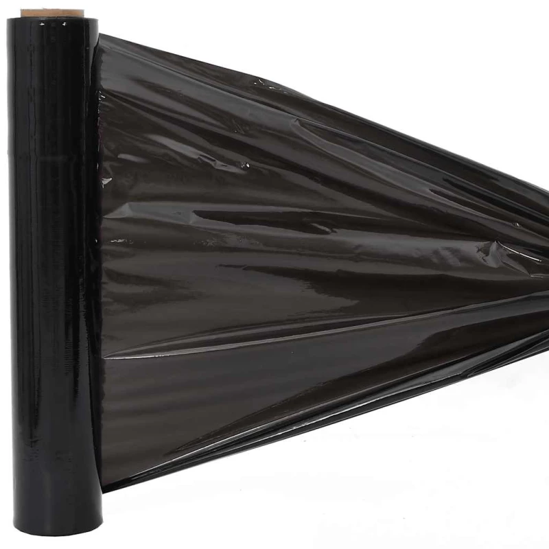 vidaXL Stretch Film 2 τεμάχια Μαύρο 30 μm 50 cm x 150 m