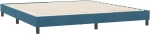 vidaXL Κρεβάτι Boxspring χωρίς Στρώμα Σκούρο Μπλε 180x210 εκ Βελούδινο