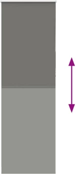 vidaXL Ρολέρ Μπλακάουτ γκρί 70x230 cm Πλάτος υφάσματος 65,7 cm