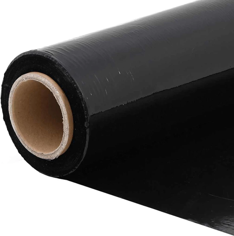 vidaXL Stretch Film 2 τεμάχια Μαύρο 30 μm 50 cm x 300 m
