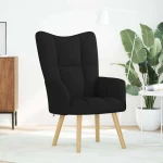 vidaXL Πολυθρόνα Relax Μαύρη Υφασμάτινη