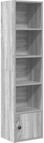 vidaXL Βιβλιοθήκη Γκρι Sonoma 31x24x127 εκ. από Επεξεργασμένο Ξύλο