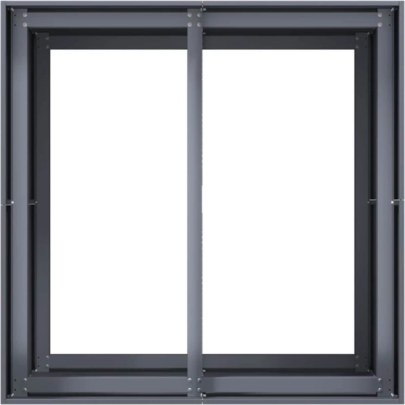 vidaXL Ζαρντινιέρα Ανθρακί 80x80x80 εκ. από Χάλυβα