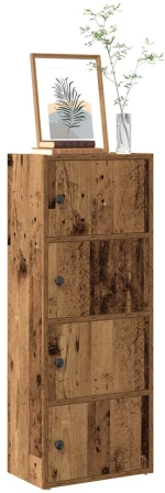vidaXL Βιβλιοθήκη Όψη Παλαιού Ξύλου 40x24x102 εκ. Επεξεργασμένο Ξύλο