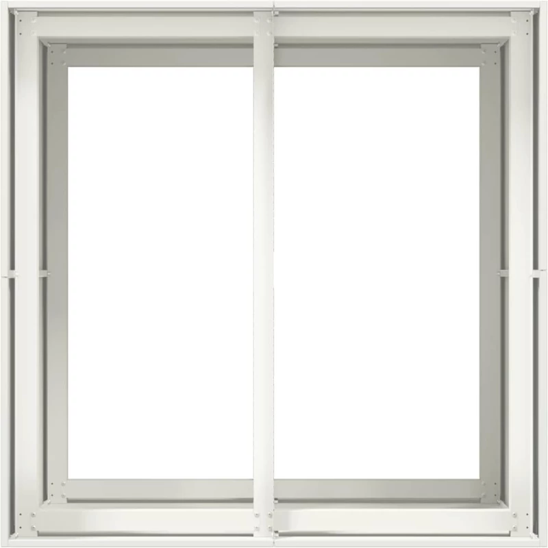 vidaXL Ζαρντινιέρα Λευκή 80x80x80 εκ. από Χάλυβα