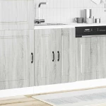 vidaXL Ντουλάπι βάσης νεροχύτη Kalmar Γκρι Sonoma 60x46x81,5 εκ.