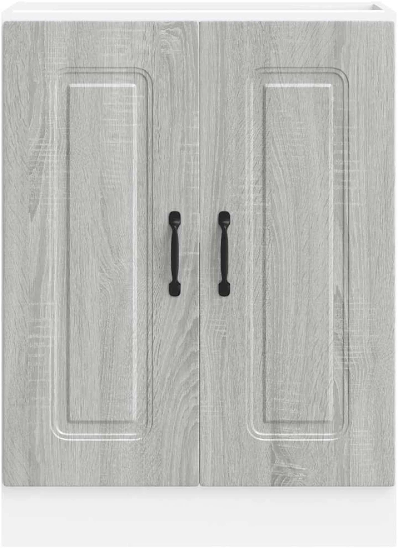 vidaXL Ντουλάπι βάσης νεροχύτη Kalmar Γκρι Sonoma 60x46x81,5 εκ.