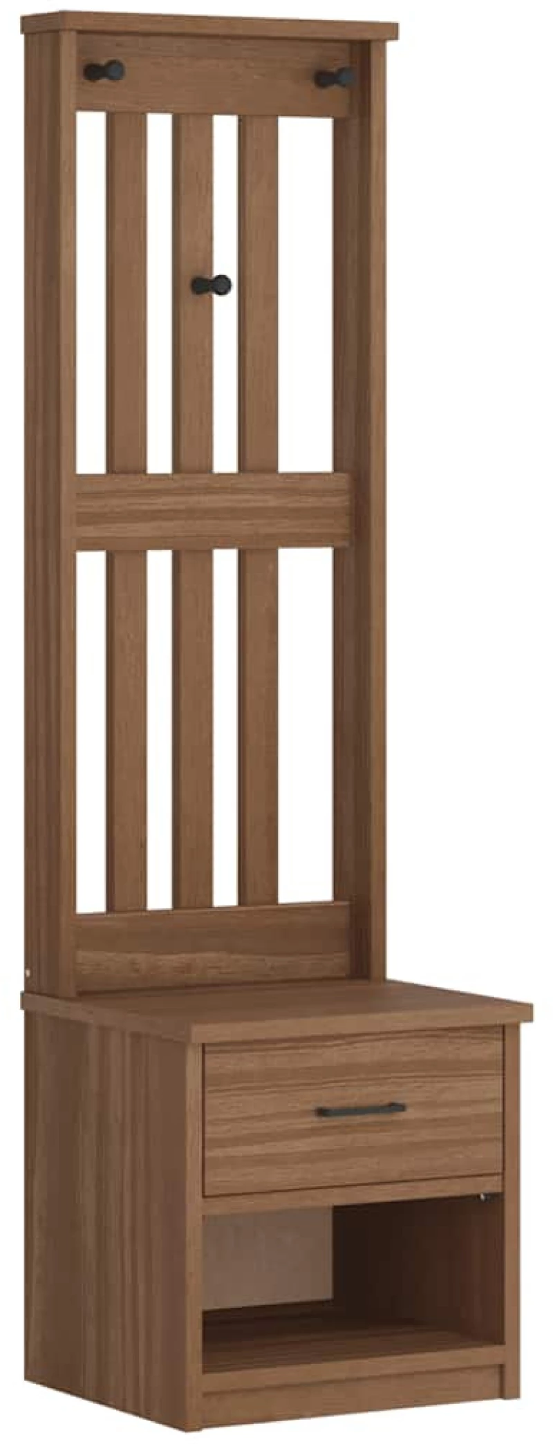 vidaXL Δέντρο χωλ "SANDENS" 45x40x159,5 εκ.Πεύκο μασίφ ξύλο
