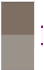 vidaXL Ρολέρ Μπλακάουτ Coffee 80x175 εκ. Πλάτος υφάσματος 75,7 εκ.
