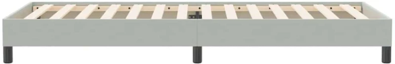 vidaXL Box Spring κρεβάτι χωρίς στρώμα ανοιχτό γκρι 90x220εκ Βελούδινο