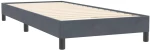 vidaXL Κρεβάτι Boxspring με Στρώμα Σκούρο Γκρι 80x220 εκ. Βελούδινο