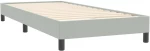 vidaXL Box Spring κρεβάτι με στρώμα ανοιχτό γκρι 90x220 εκ. Βελούδινο