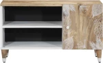 vidaXL Έπιπλο Τηλεόρασης 80x31,5x46 εκ. από Μασίφ Ξύλο Μάνγκο