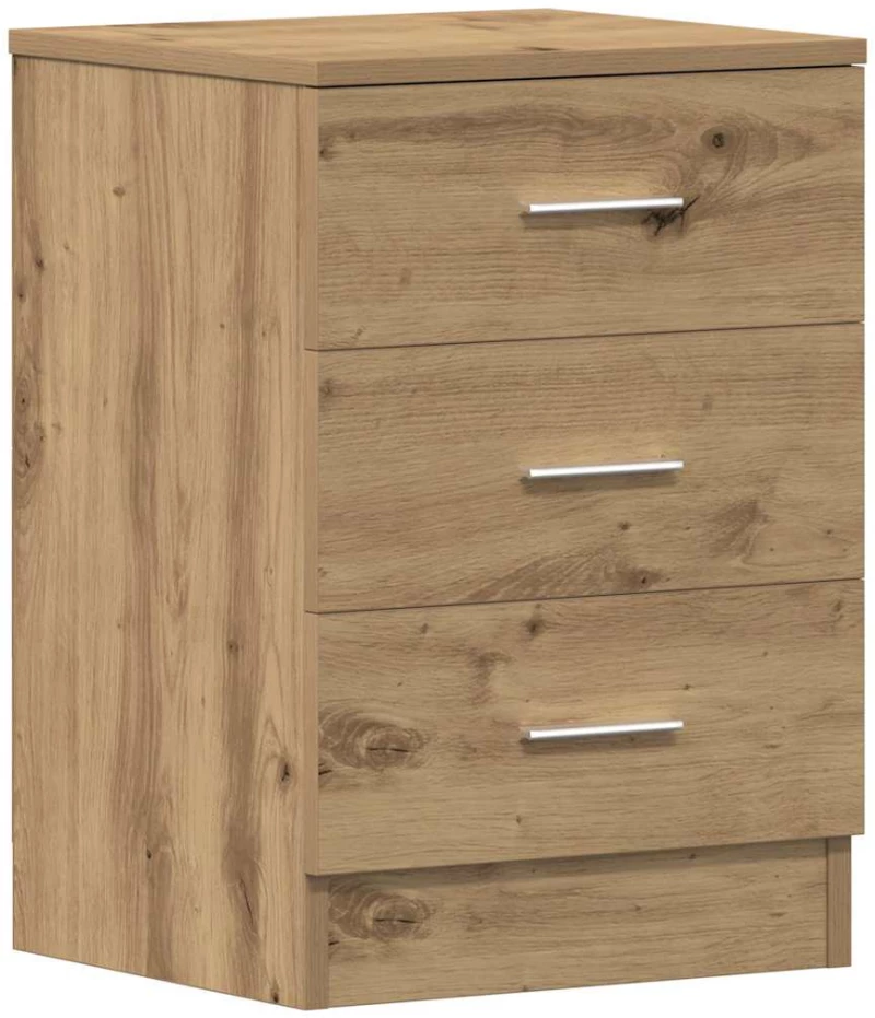 vidaXL Κομοδίνο Αρτισιανή Δρυς 38x35x55 εκ. από Επεξεργασμένο Ξύλο