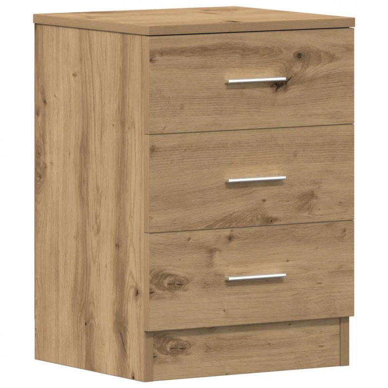 vidaXL Κομοδίνο Αρτισιανή Δρυς 38x35x55 εκ. από Επεξεργασμένο Ξύλο