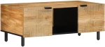 vidaXL Τραπεζάκι σαλονιού καφέ 100x54x40 cm μασίφ ξύλο Mango