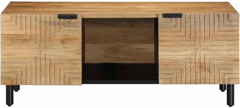 vidaXL Τραπεζάκι σαλονιού καφέ 100x54x40 cm μασίφ ξύλο Mango