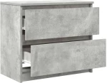 vidaXL Έπιπλο Τηλεόρασης Γκρι Σκυροδέματος 60x35x54 εκ. Επεξεργ. Ξύλο