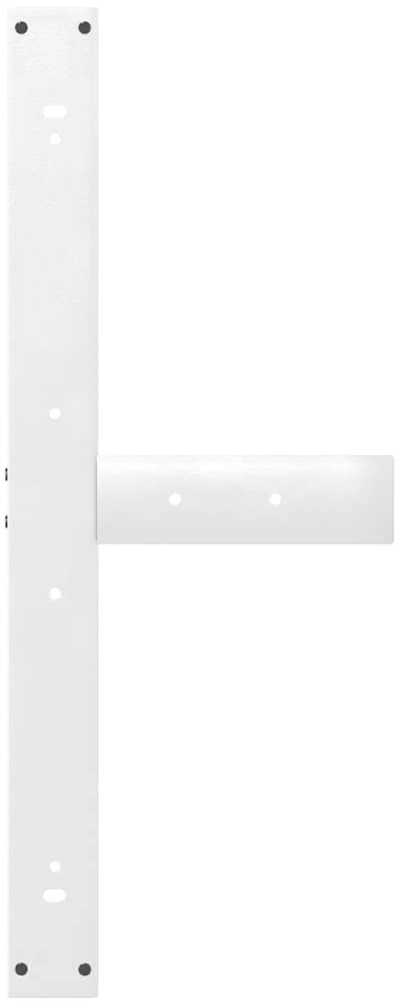 vidaXL Πόδια τραπεζαρίας σχήμα T 2 τεμ. Λευκό 100x35x(72-73)εκ. Ατσάλι