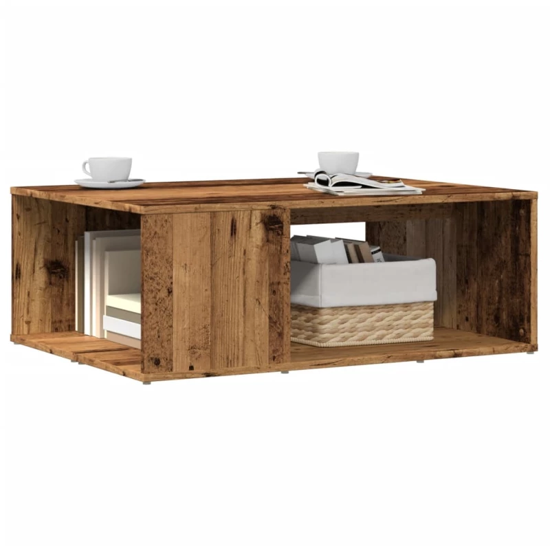 vidaXL Τραπεζάκι σαλονιού παλιό ξύλο 90x67x33 cm Ξύλο μηχανής
