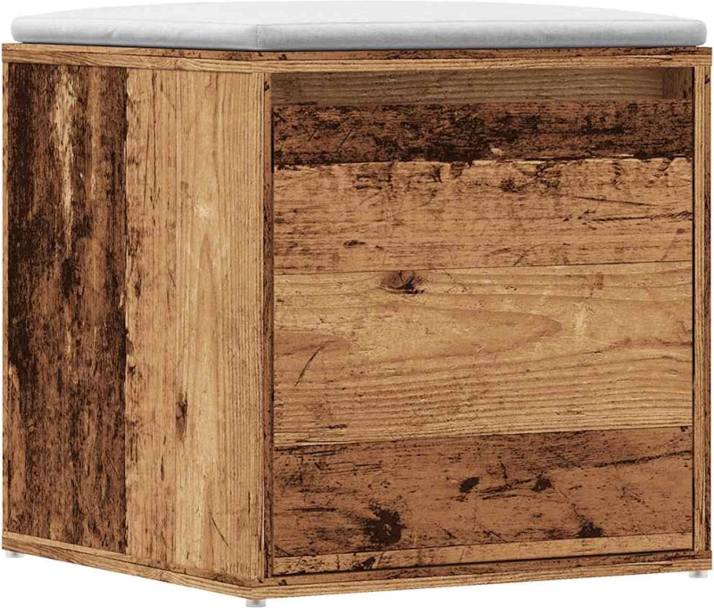 vidaXL Συρτάρι-κουτί παλιό ξύλο 40,5x40x40 cm Ξύλο μηχανής