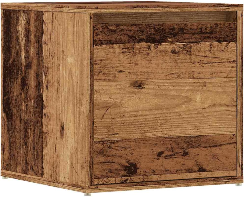 vidaXL Συρτάρι-κουτί παλιό ξύλο 40,5x40x40 cm Ξύλο μηχανής