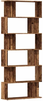 vidaXL Ντουλάπι βιβλίων Παλιό ξύλο 80x24x192 cm Κατασκευασμένο ξύλο