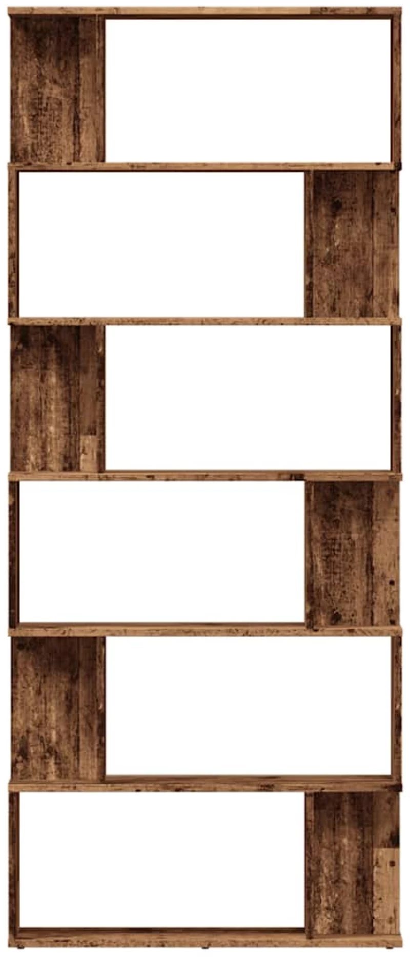 vidaXL Ντουλάπι βιβλίων Παλιό ξύλο 80x24x192 cm Κατασκευασμένο ξύλο