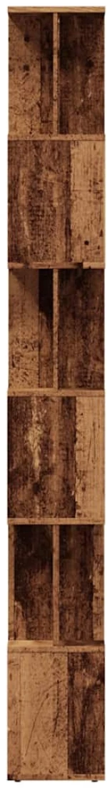 vidaXL Ντουλάπι βιβλίων Παλιό ξύλο 80x24x192 cm Κατασκευασμένο ξύλο