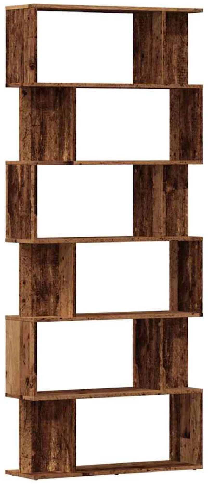vidaXL Ντουλάπι βιβλίων Παλιό ξύλο 80x24x192 cm Κατασκευασμένο ξύλο