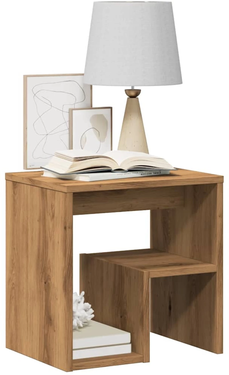vidaXL Κομοδίνο ντουλάπι Artisan Oak 40x30x40 cm Κατασκευασμένο ξύλο