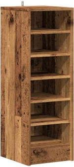 ντουλάπι παπουτσιών vidaXL Παλιό ξύλο 32x35x92 cm Κατασκευασμένο ξύλο