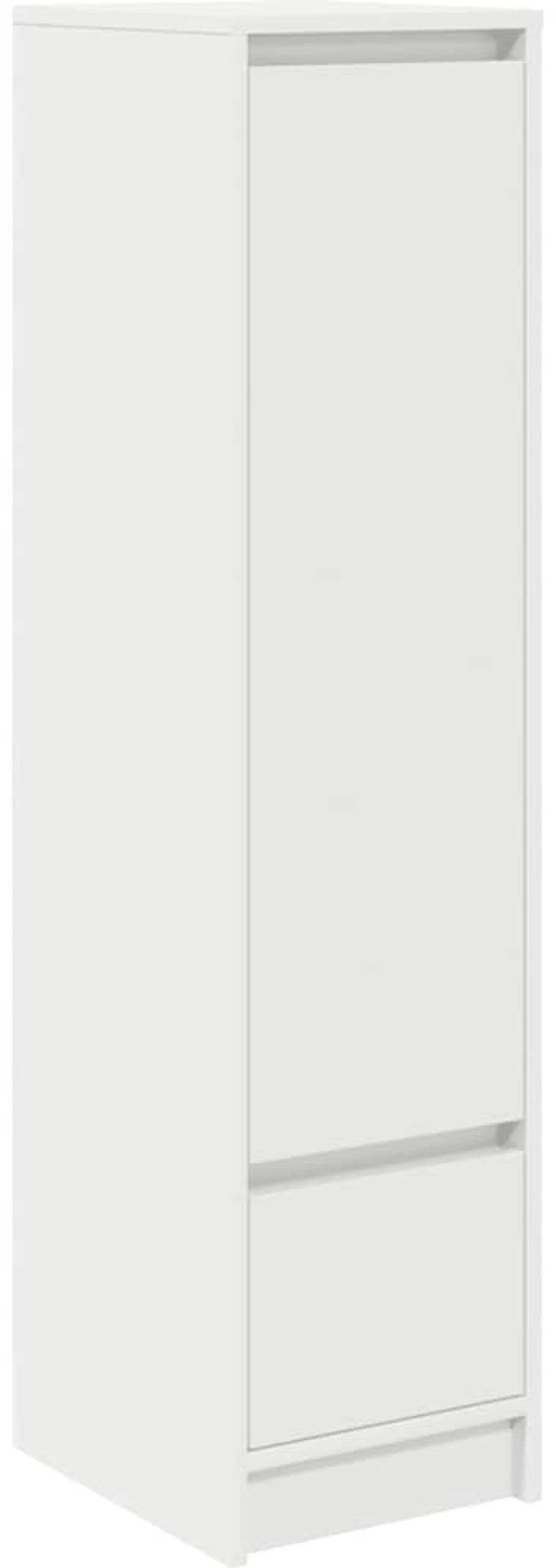 vidaXL Ντουλάπι Λευκό 29,5x34x119,5 εκ. Επεξεργασμένο Ξύλο δρυός