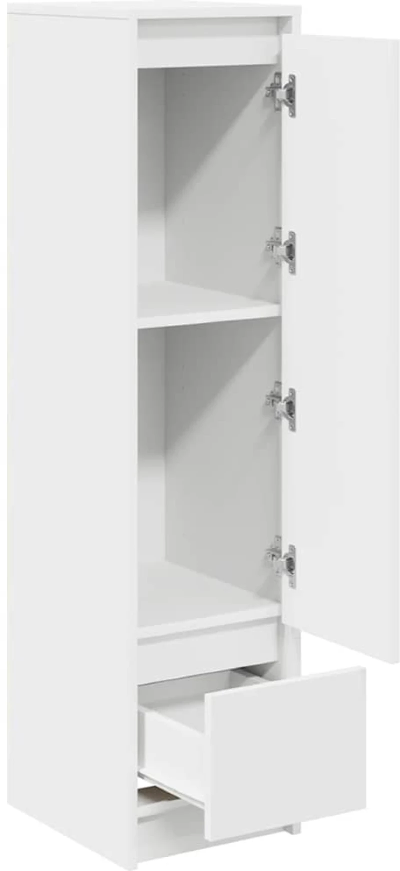 vidaXL Ντουλάπι Λευκό 29,5x34x119,5 εκ. Επεξεργασμένο Ξύλο δρυός