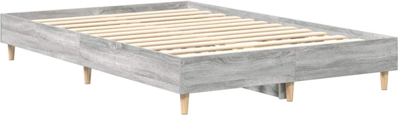 vidaXL Πλαίσιο Κρεβατιού χωρίς Στρώμα Γκρι Sonoma 120x200 εκ.
