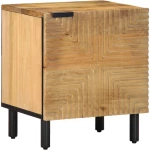 vidaXL Κομοδίνα 2 τεμάχια καφέ 40x33x46 cm από μασίφ ξύλο Mango