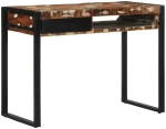 Γραφείο vidaXL Πολύχρωμο 100x50x75 cm Στερεό ξύλο αναγεννημένο