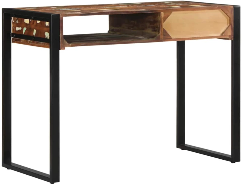 Γραφείο vidaXL Πολύχρωμο 100x50x75 cm Στερεό ξύλο αναγεννημένο