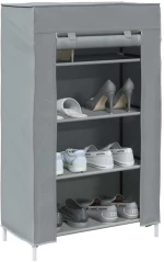 ντουλάπι παπουτσιών vidaXL Γκρι 60,5x30x97 cm Μη υφασμένο ύφασμα