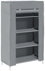 ντουλάπι παπουτσιών vidaXL Γκρι 60,5x30x97 cm Μη υφασμένο ύφασμα