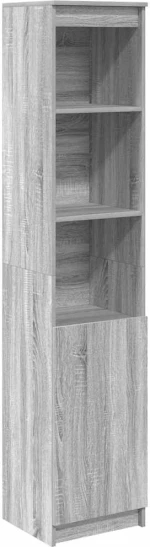 vidaXL Ντουλάπι Γκρι Sonoma 37,5x35x180 εκ. Επεξεργασμένο Ξύλο