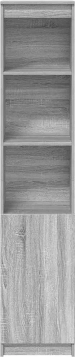 vidaXL Ντουλάπι Γκρι Sonoma 37,5x35x180 εκ. Επεξεργασμένο Ξύλο