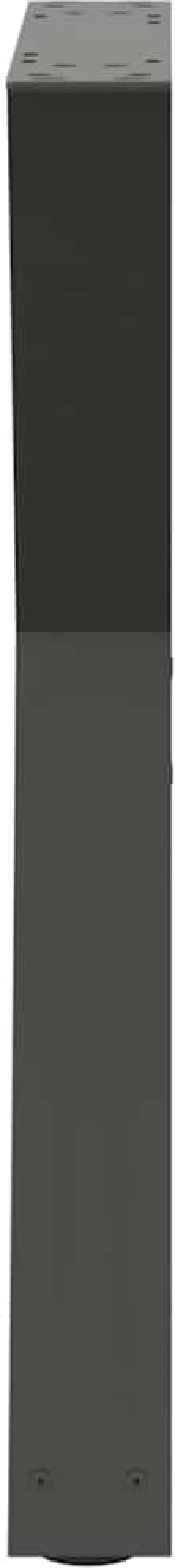 vidaXL Πόδια τραπεζαρίας 2 τεμάχια Ανθρακί 50x(72-73,3) cm Ατσάλι