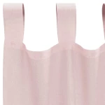 vidaXL Voile κουρτίνες με τσέπες ράβδου 2 τεμάχια Ανοιχτό Ροζ