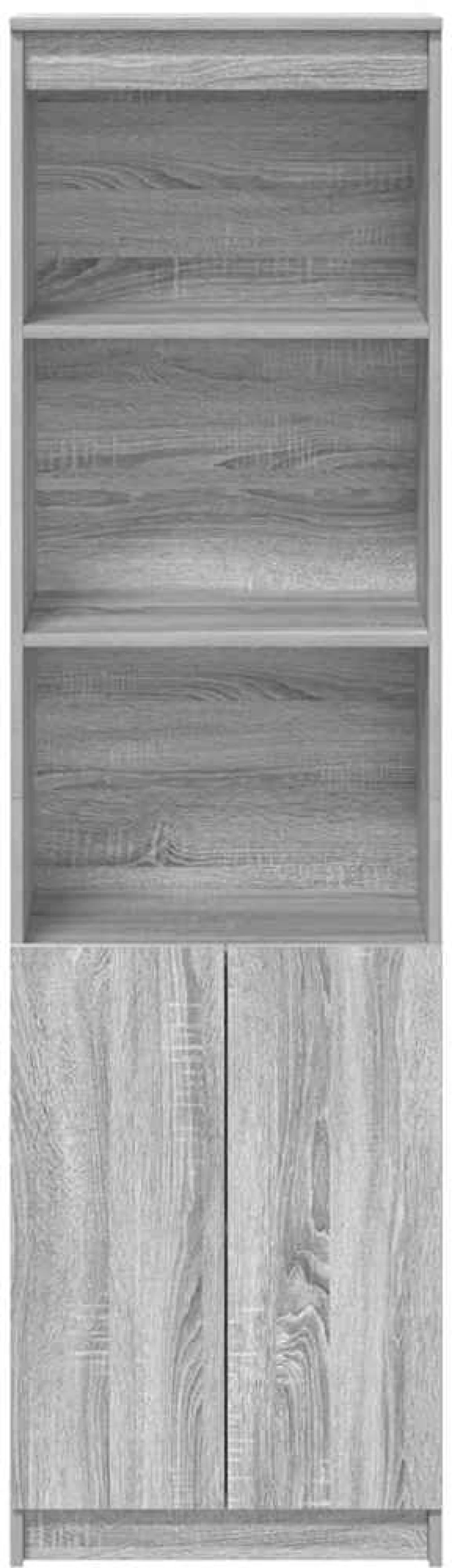 vidaXL Ντουλάπι Γκρι Sonoma 50x35x180 εκ. από Επεξεργασμένο Ξύλο