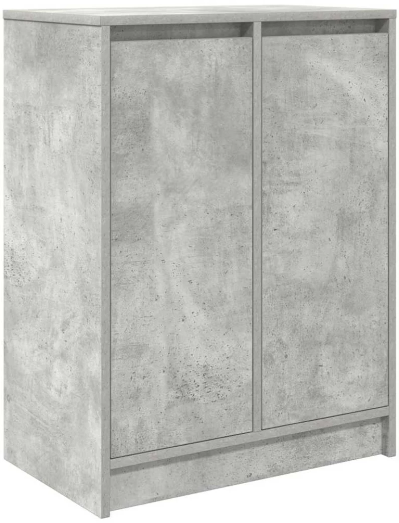 vidaXL Παπουτσοθήκη Γκρι Σκυροδέματος 57x34x76 εκ. Επεξεργασμένο Ξύλο